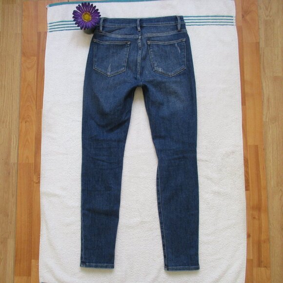 FRAME Denim Jeans Size 28 Le High Skinny Distressed - Picture 9 of 13
